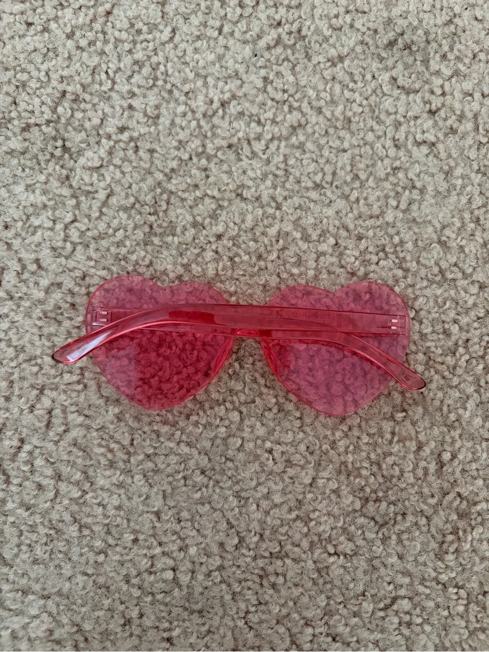 Heart-Shaped Pink Sunglasses